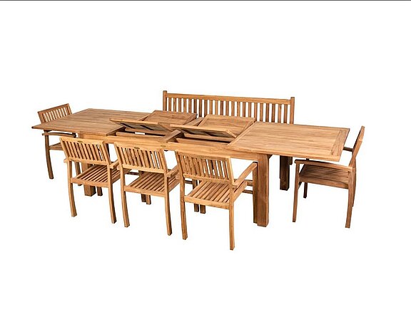 Teak De Luxe Set XXL in Aktion!