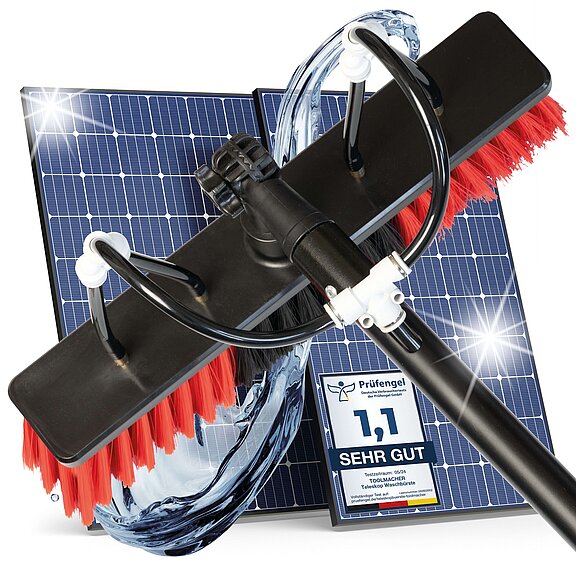 Teleskop Waschbürste für PV, Solar, Terrassendach & Wintergarten